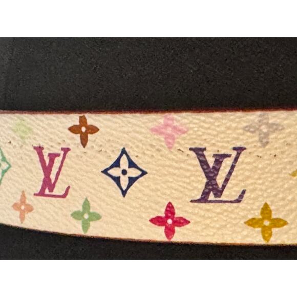 Louis Vuitton Multicolor Murakami Monogram San Tulle Belt. 100% authentic - Picture 9 of 9
